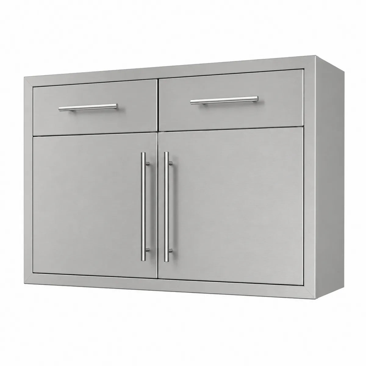 Szafka zewnętrzna metalowa ze stali nierdzewnej 91x51x56 cm srebrna