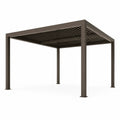Metalowa pergola ogrodowa 3x4m brązowa