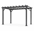 Pergola ogrodowa aluminiowa antracytowa 300 cm x 250 cm