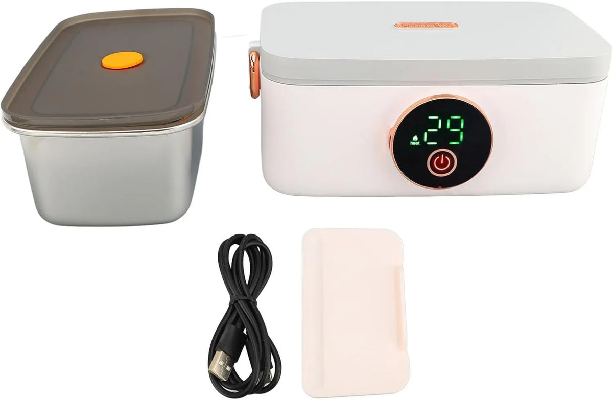 Haofy, 16000 mAh bateria, 1 l, 2 strefy temperaturowe, stal nierdzewna, 4 poziomów, ogrzewanie, bezprzewodowy, biuro