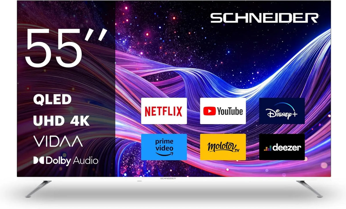 Schneider telewizor, Smart TV GMS55A1GW, TV, 4K UHD, TV LED UHD 4K - GMS55A1GW