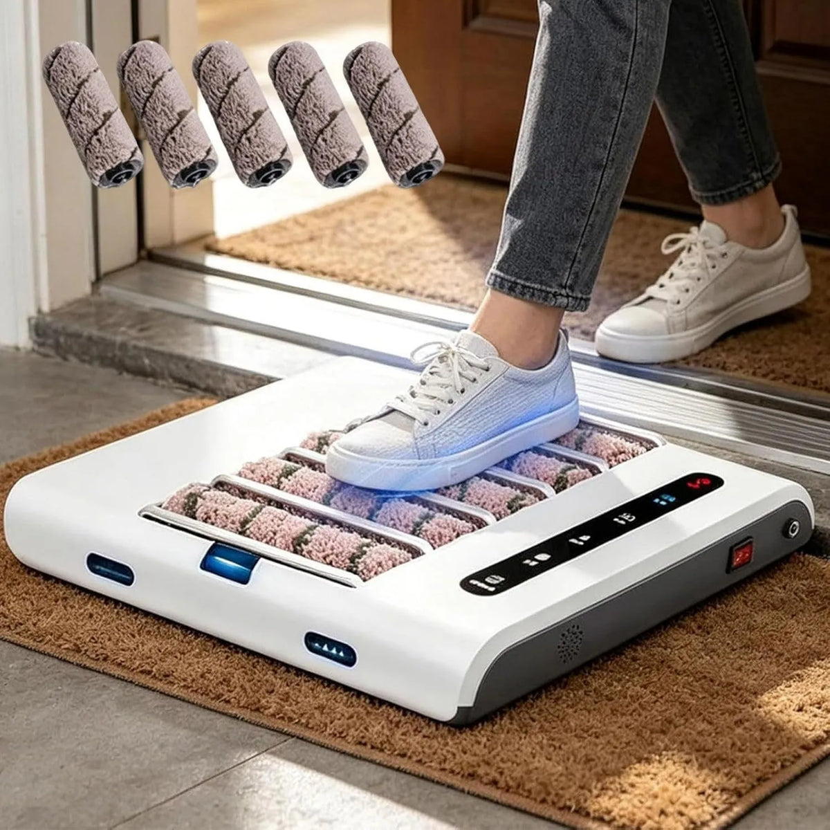 WACLMOTAKE, Czyszczarka, 5, 3 cm, dla biur i hoteli A, 2 w 1 Sole czyszczące w pełni automatyczne