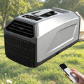 Pvxa klimatyzator przenośny, Klirentor powietrza Grey- 1300 W, 400 / 1300 W, 24 V, zegar, cichy, kemping, szary, 4500 Btu 110 V do podwójnej rury, chłodzi do 8 m² Grey-1300 W