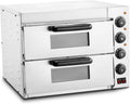 Generic, Piec elektryczny Pizza, profesjonalny, wyjmowany, stal nierdzewna, maksymalna temperatura 350°C, piec elektryczny licznik pizzy z tacą