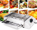 guoyjmm grill elektryczny, Grill, Stół, 2600 W, 50 do 300°C, przenośny, 2 strefy temperaturowe