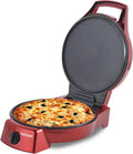 BM TOOLS piec do pizzy, Pizza piekarnik elektryczny, grill, z powłoką nieprzywierającą powłoki, czerwony