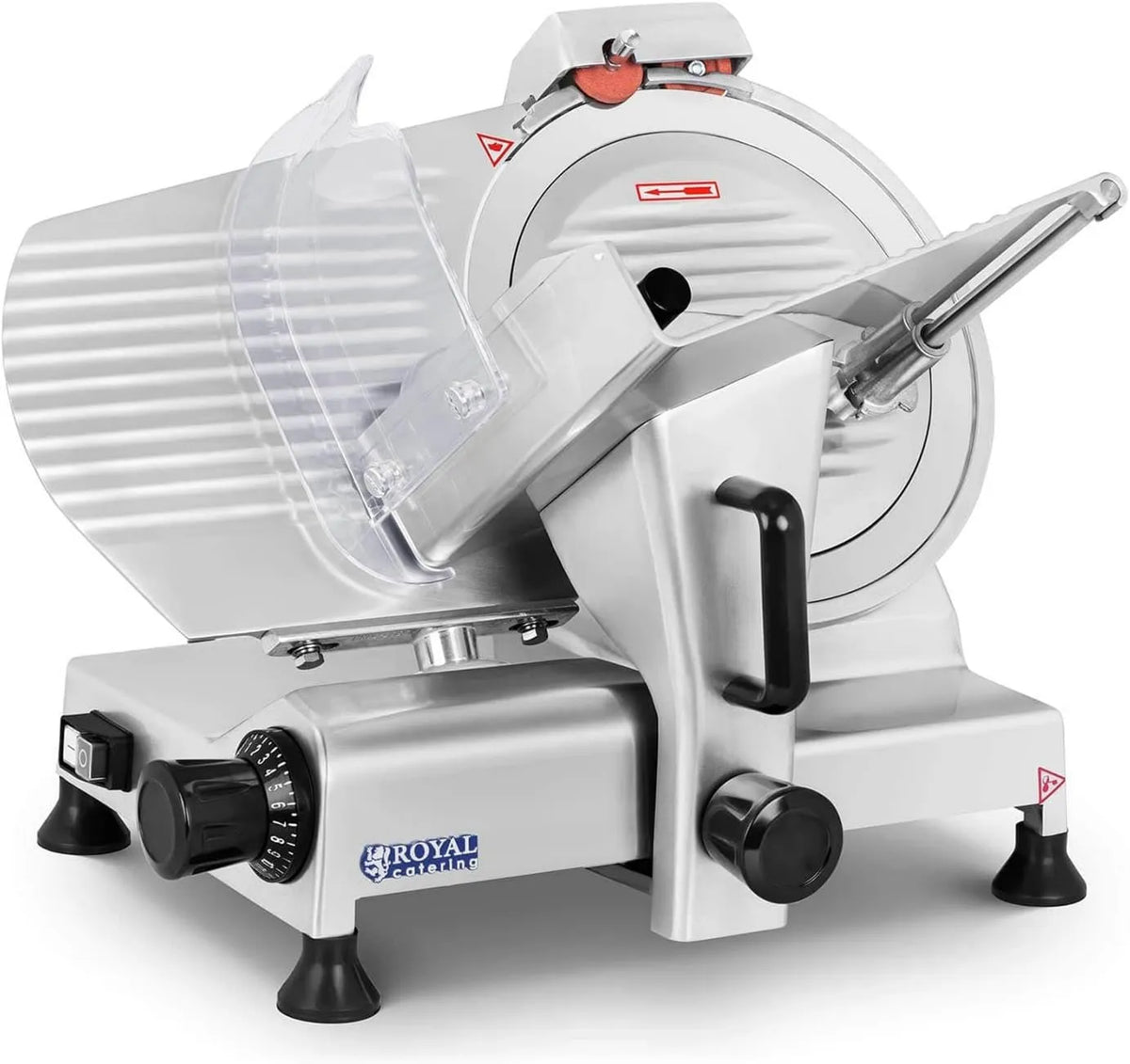 Royal Catering krajalnica, temperówka RCAM- 300PRO, Jamming maszyna, 46x57x48 cm, 280 W, grubość cięcia 0- 15 mm, średnica łopatki Ø 300 mm RCAM-300PRO