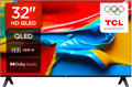 TCL telewizor, Google 32 V4C Smart TV, 32 cali, TV, QLED, HDR, Android OS, Delgado Design