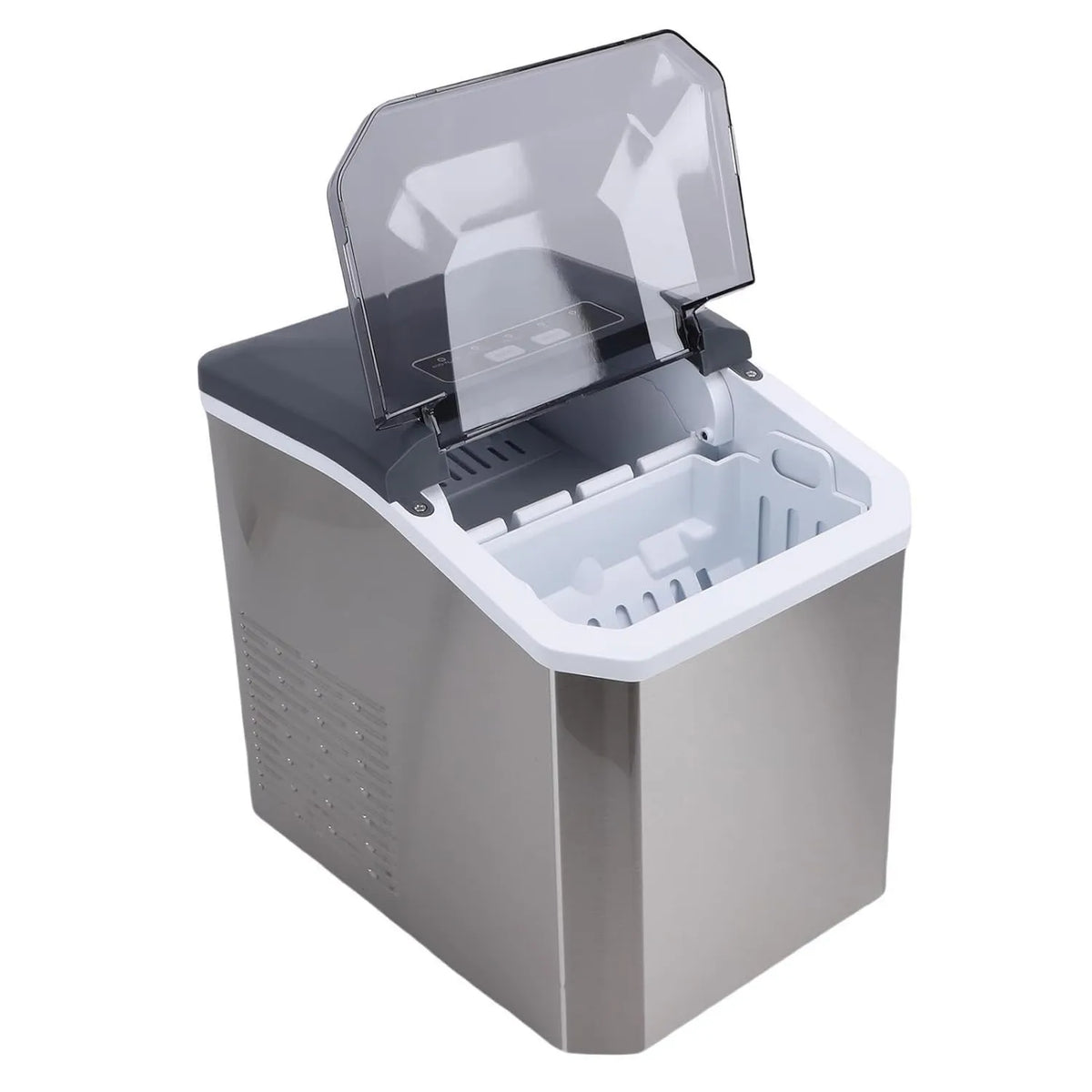 TIKATARER kostkarka do lodu, EU 220 V, 220 V, dotyk, tłumik, stal nierdzewna