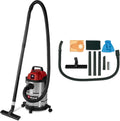 Einhell, TC- VC 2045 S Odkurzacz, 20 l, 900 W, koła wyporowe, duży zbiornik, stal nierdzewna, 180 mbar
