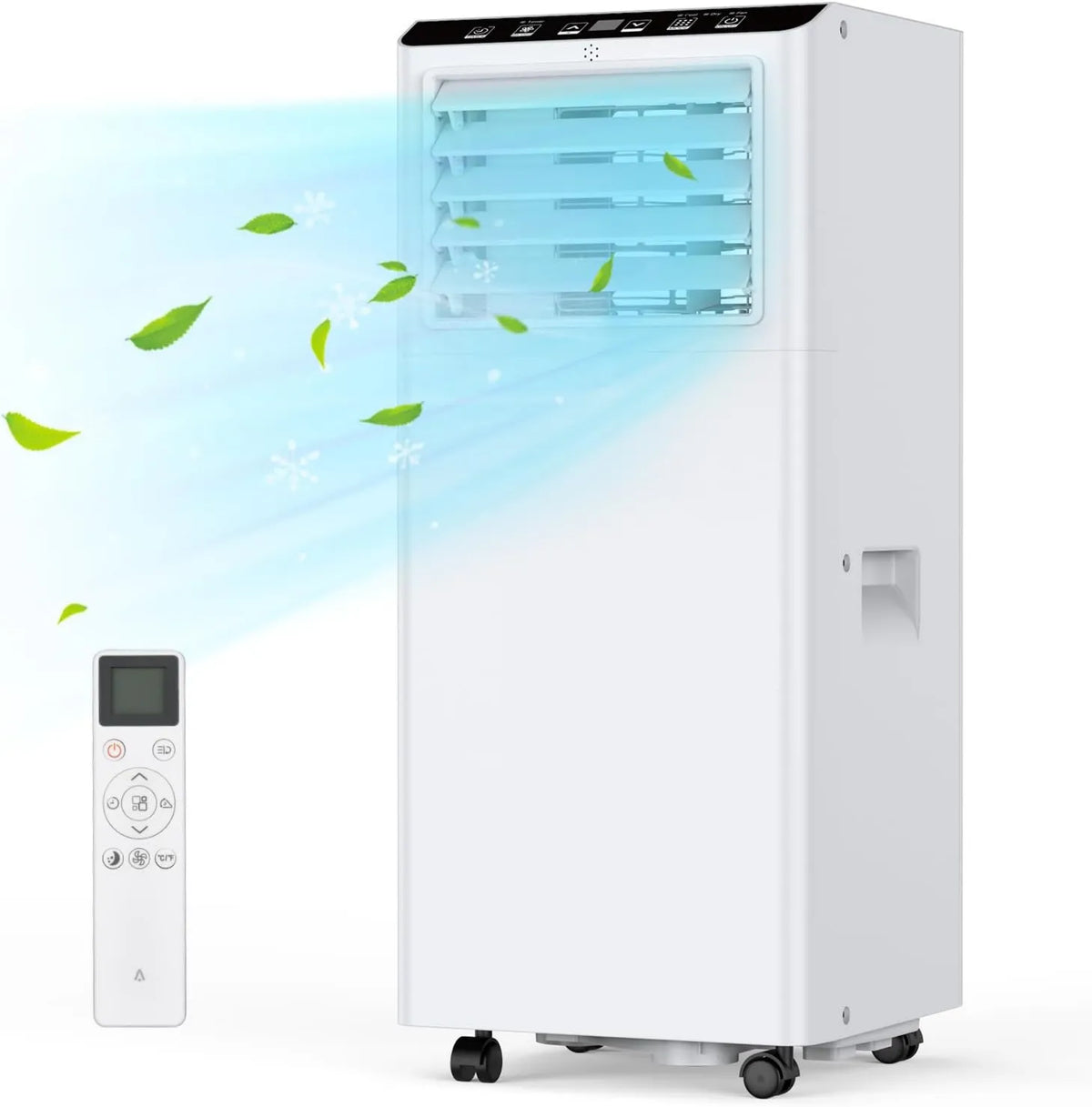 Klimatyzator, 9000 BTU, 45 m², zdalne sterowanie, Garvee Klimatyzator mobilny 9000 BTU, tryb nocny, bardzo cichy, zestaw uszczelniający do okien