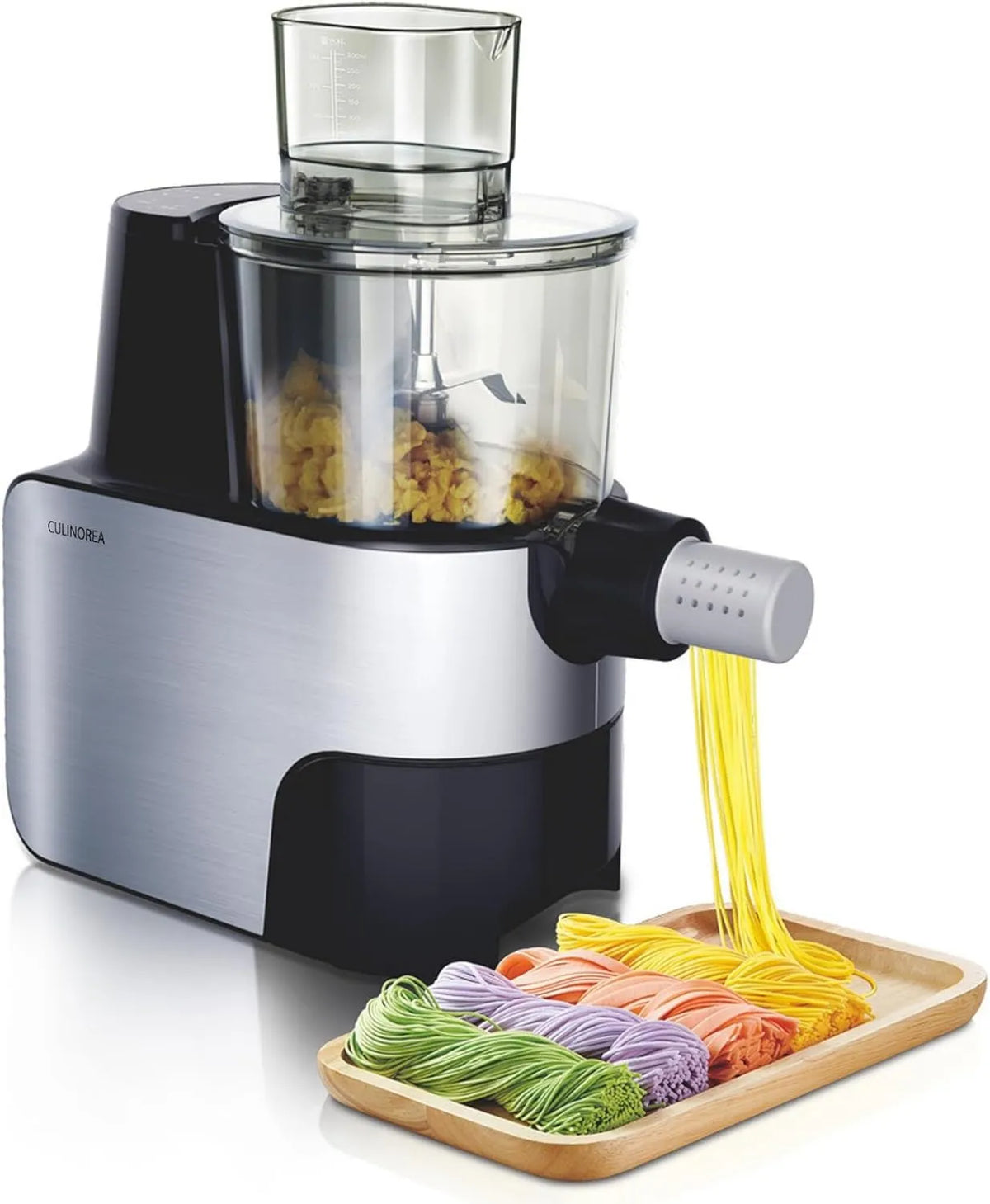 InnovTec maszynka do makaronu, Maszyna do makaronu, 450 W, maszyna do świeżego makaronu, z funkcją pieczenia