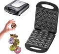 GLETSF, Mini- Donuts Maszyna, 1400 W, powłoka non- stick, funkcja ogrzewania, czarny, dla 16 Mini- Donuts z non- stick i powłoka światła