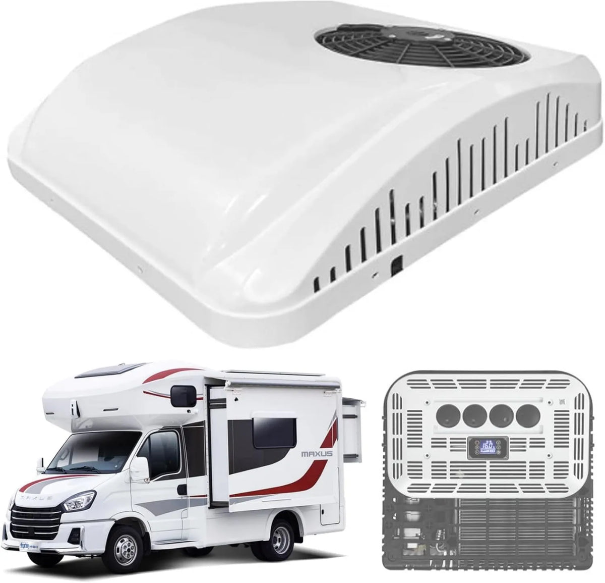 Quixnova, Klimatyzator, 24 V, cichy, kemping, szybkie i Ultra- Ciche chłodzenie