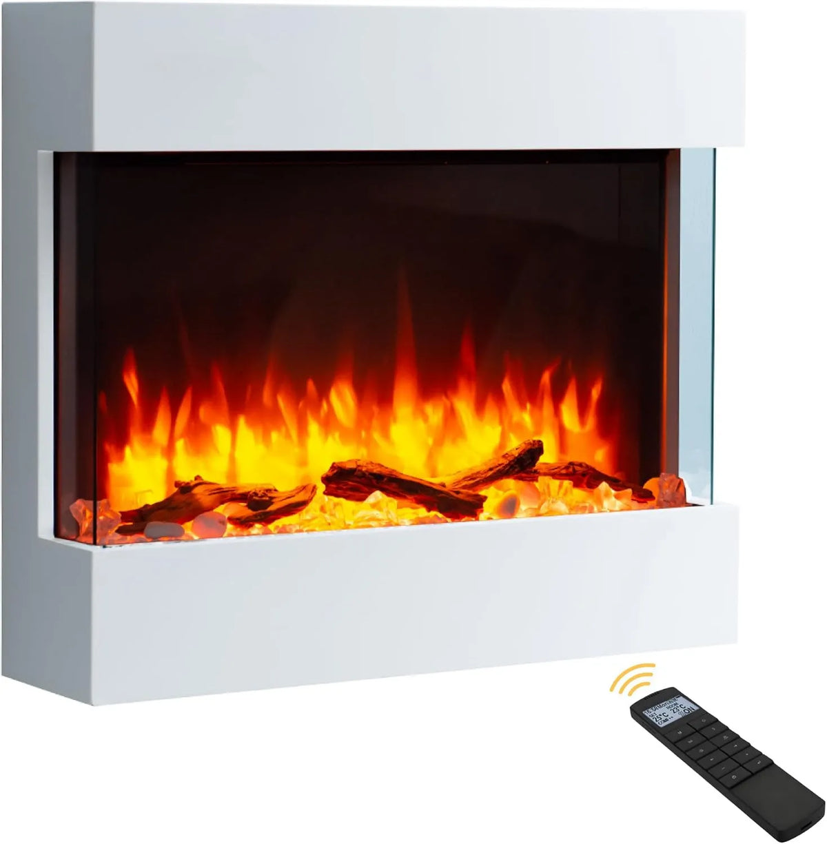 endeavour fires and fireplaces kominek elektryczny, Biała przerwa, realny efekt płomienia, Endeavour Fires Haxby 30