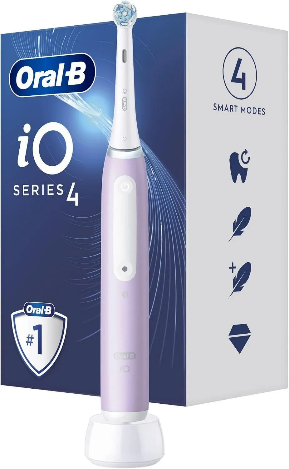Oral-B, Seria 4 Szczoteczka do zębów, Oral- B iO lavendel 437529 Rotary / Lavender Oscillation Elektryczna szczoteczka do zębów