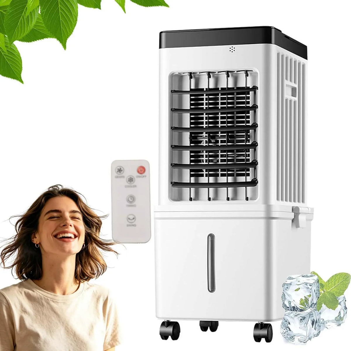 Sfbnjr, Klimatyzator, 15 l, Oscylacja, Cisza, Odświeżacz powietrza Mobile evaporative 15 l