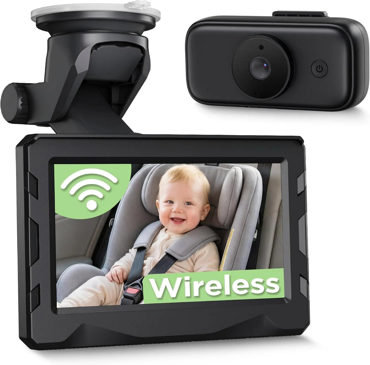 NUOTUN, 40H 1080P Kamera samochodowa Bebe bezprzewodowy z 40H autonomii i 1080P Vision Nokturne