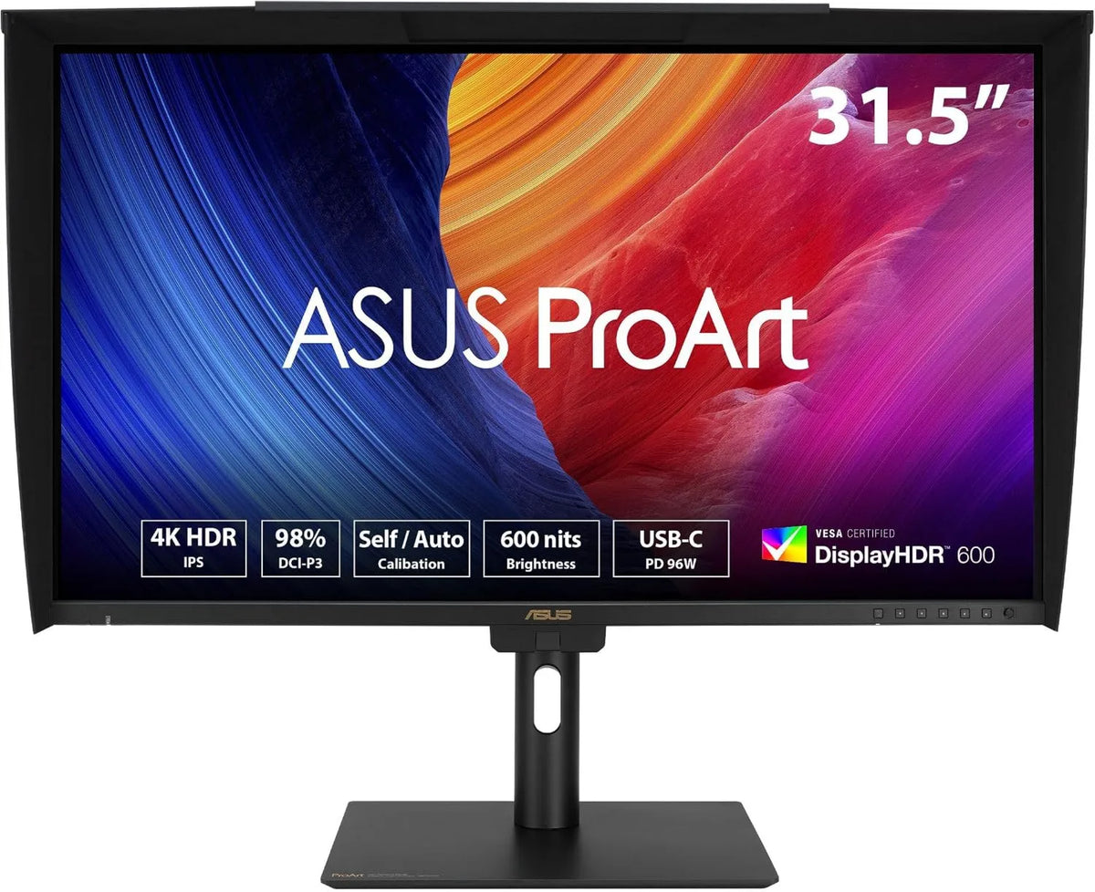 ASUS monitor komputerowy, USB- C 93 W, ProArt PA32UCE 32 Inch 4K profesjonalny DCI- P3 USB- C, Lux- Pixel, Speaker PA32UCE DCI- P3 DCI-P3