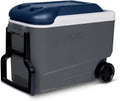 Lodówka, IGLOO Maxcold Roller Lodówka Turystyczna 40L, Wytrzymała lodówka na kółkach na kemping, plażę & outdoor, Łatwa w transporcie