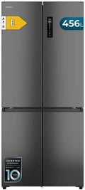 Cecotec lodówka do zabudowy, Bolero CoolMarket 4D Lodówka, 456 l, No Frost, Inwerter, Wysokość 189 cm i 83 cm Szerokość, MetalFlexCooling, Lodówka 4