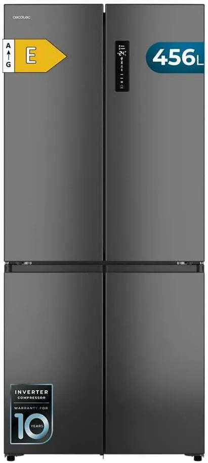 Cecotec lodówka do zabudowy, Bolero CoolMarket 4D Lodówka, 456 l, No Frost, Inwerter, Wysokość 189 cm i 83 cm Szerokość, MetalFlexCooling, Lodówka 4