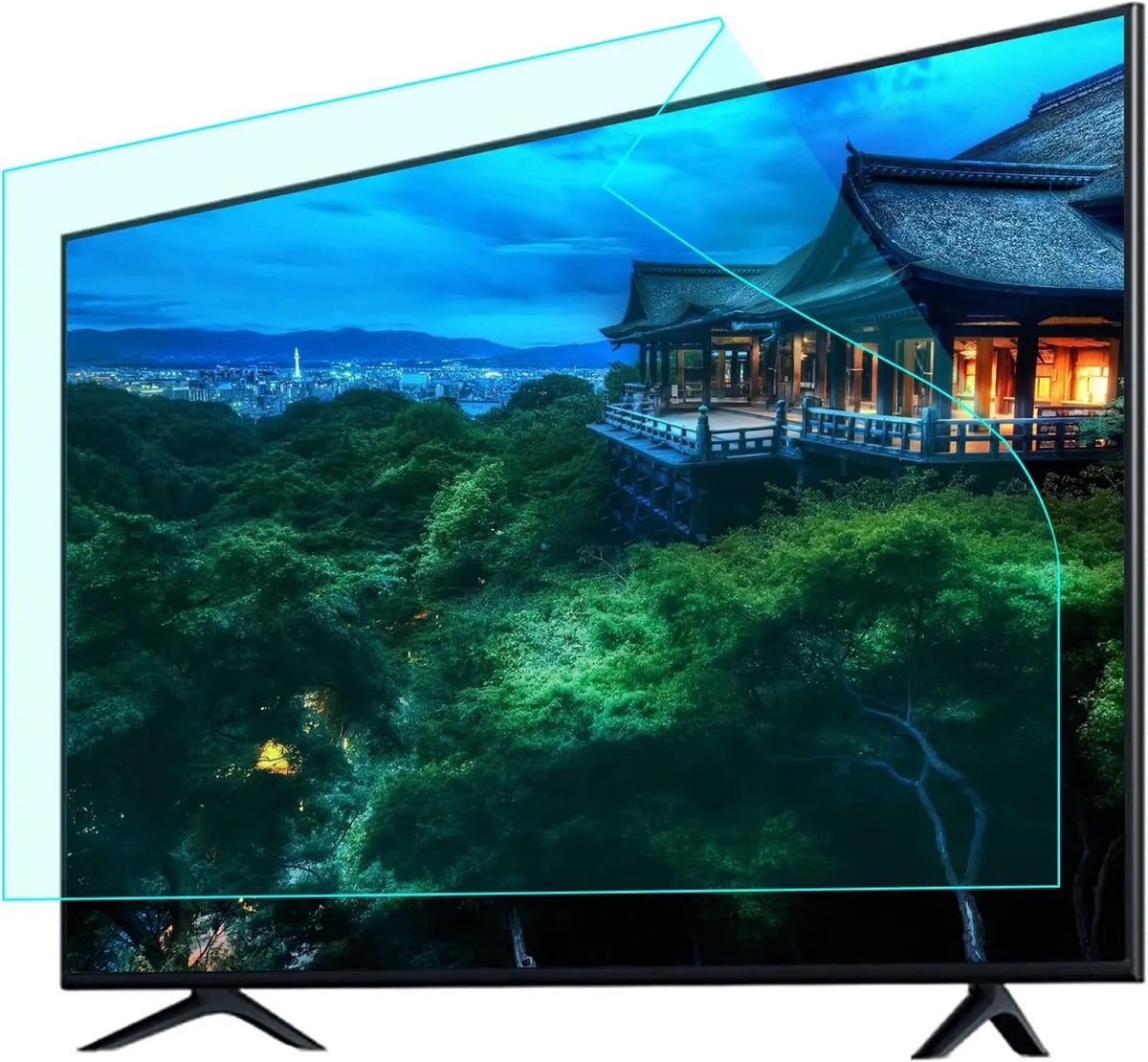 DRILLYR, Inteligentny telewizor, 942X529 mm, TV LCD ekrany ochrony Mat 4H Anti- Reflete do 90%, niebieski, Anti- rozjaśnianie Make The Light
