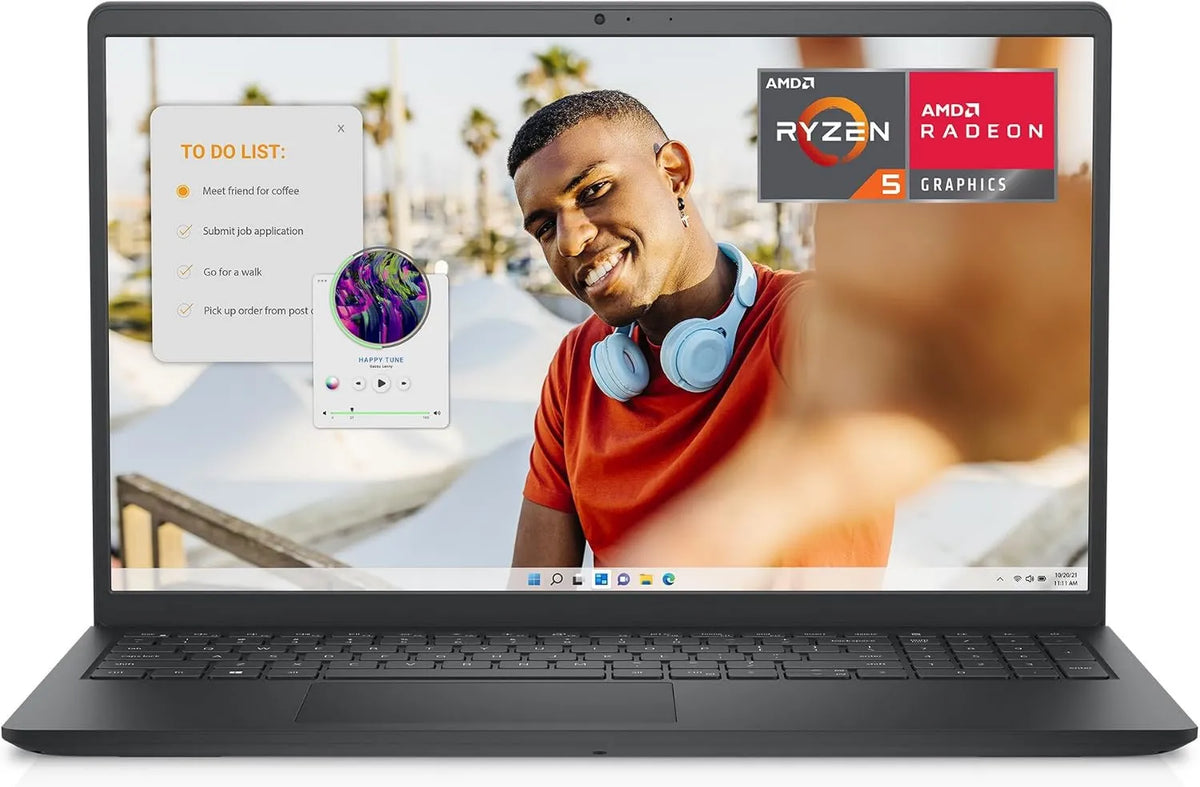 7520U 8GB laptop, 15,6', 1920 x 1080, Dell Inspiron 15 3535 Laptop 15,6' FHD, procesor AMD Ryzen 5, grafika AMD Radeon, Windows 11 Home