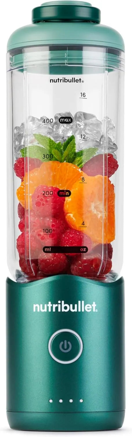 NutriBullet, Mikser, nutrillet NBP013GR, przenośny, USB, zielony, Flex 590 ml, bez BPA- kubek