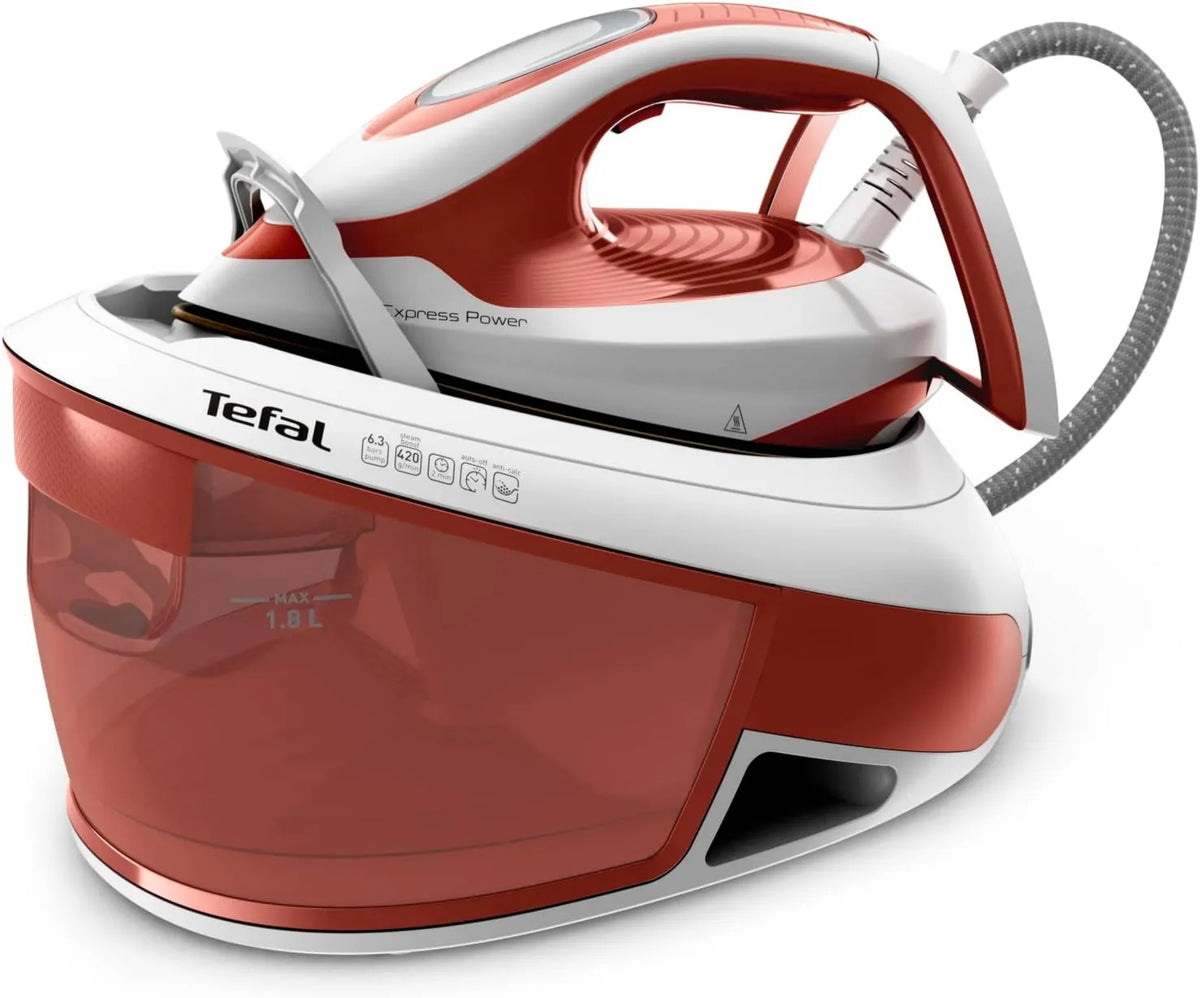 Tefal generator pary, SV8110 Eco Stand, Express moc para Plant, Water Tank 1, Potężna moc para, No- ustawienie Technologia, Para pionowa