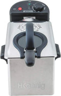 H.Koenig frytkownica beztłuszczowa, Filtr DFX300, 3 l, 2100 W, wyjmowany, stal nierdzewna